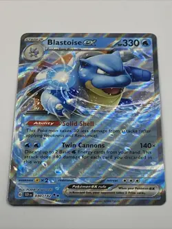Blastoise EX 030/142 Pokemon TCG: Scarlet & Violet - Stellar Crown Double Rare - Image 2