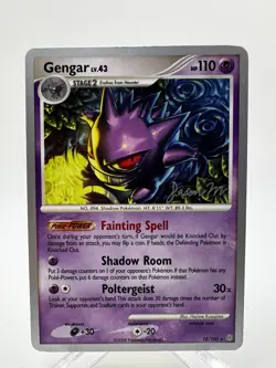 Pokemon Gengar 18/100 - Rare 2009 World Championships Promo Jason Martinez DMG - Image 1