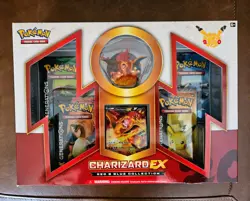 Charizard EX Red and Blue Collection - Pokemon Promo box with figure - SEALED - Image 1