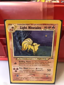Light Ninetales 50/105 Neo Destiny Unlimited Pokemon TCG WOTC - NM/MINT - Image 2