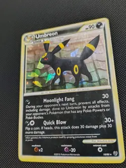 Pokemon TCG Holo Lot of 3 *Damaged* Umbreon, Vaporeon, and Entei - Image 5