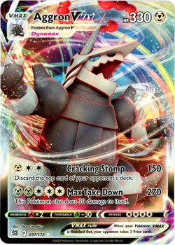 Aggron VMAX (097/172) - SWSH09 - Ultra Rare - Brilliant Stars - Pokemon English - Image 1