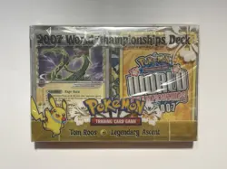 Pokemon 2007 LEGENDARY ASCENT World Championships Deck Tom Roos SEALED - Image 1