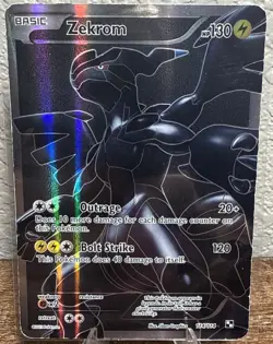 Pokemon TCG Zekrom Full Art Black & White Base Set 114/114 - Image 1
