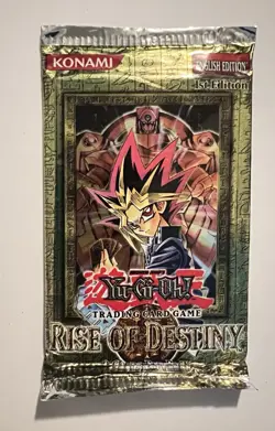 Yugioh RISE OF DESTINY - RDS - Booster Pack Sealed 2004 1ST EDITION - Image 1
