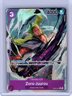 One Piece Zoro Juurou OP05-067 Alt Art R Awakening New Era English NM Card - Image 1