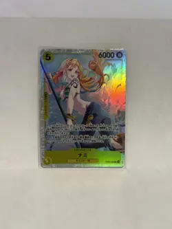 Bandai One Piece Card Game Nami Character Card EB03-053 SR Japanese Holo - Image 1
