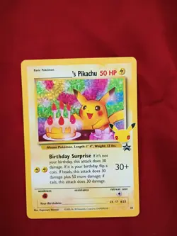 9 Pokemon Tcg Cards (Pikachu's Birthday, Blastoise, Eveelutions(3), Arceus, +3) - Image 1
