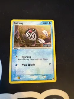 Poliwag 67/115 Reverse Holo Foil Ex Unseen Forces Stamped Pokemon Card - Image 1