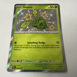 Hoppip 096/091 Scarlet & Violet Paldean Fates Baby Shiny Rare Pokemon Card NM - Image 2