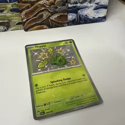 Hoppip 096/091 Scarlet & Violet Paldean Fates Baby Shiny Rare Pokemon Card NM - Image 3