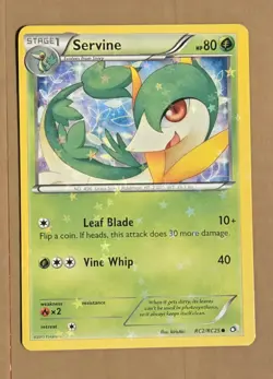 Servine Holo Radiant Legendary Treasures RC2/RC25 Pokemon Card NM/LP - Image 1