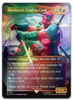 Deadpool, Trading Card (Rainbow Foil) #1753 (NM) Secret Lair Drop SLD Magic MTG - Image 1
