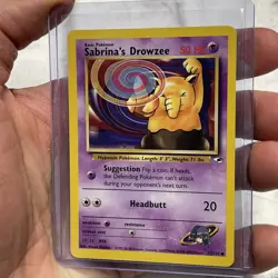 Sabrina's Drowzee 92/132 Common Gym Heroes Pokemon Card Vintage Nintendo NM/MT - Image 2