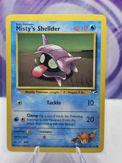 Misty's Shellder 89/132 Common Pokemon Card NM - Image 1