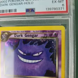 SWIRL 🌀💫 PSA 6 EX MT Unlimited Dark Gengar 6/105 Holo Nintendo Pokemon Card - Image 3