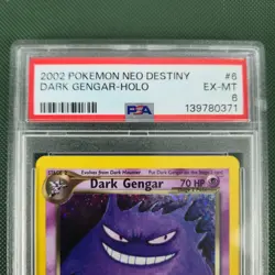SWIRL 🌀💫 PSA 6 EX MT Unlimited Dark Gengar 6/105 Holo Nintendo Pokemon Card - Image 5