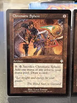 4x Chromatic Sphere LP #299 Invasion MTG Magic - Image 2