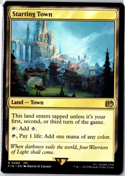 MTG Starting Town (FIN) Final Fantasy Regular Rare 289 - Image 1