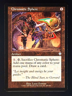 MTG - Chromatic Sphere - NM+ NEVER PLAYED! - Invasion #299 - RARE - EN - REG - Image 1