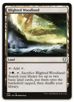 Blighted Woodland #476 (NM) Commander Legends CMR Magic MTG - Image 1