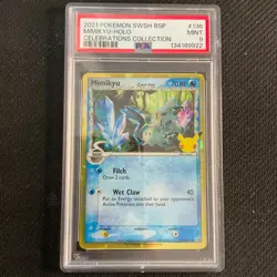 Mimikyu SWSH136 *PSA 9* Celebrations Collection Pokemon TCG - Image 1