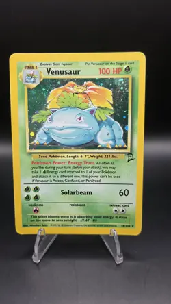 Base Set 2 Venusaur 18/130 — Light Play — Vintage Holo Rare Pokemon Card — WotC - Image 1