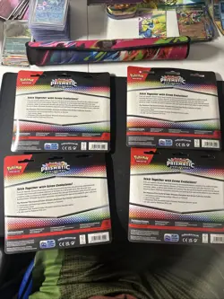 Pokemon TCG Prismatic Evolutions Tech Sticker Collection Set Lot Of 4 - Image 2
