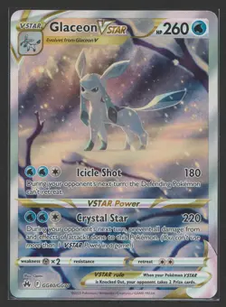 Glaceon VSTAR GG40/GG70 Crown Zenith: Galarian Gallery Holo Pokemon TCG SWSH - Image 1