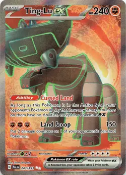 POKEMON Ting-Lu ex - #243/193 Holo SV02: Paldea Evolved NM - Image 3