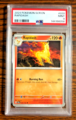 Rapidash Regular Uncommon #020 - PSA MINT 9 - 2024 Stellar Crown - Pokemon TCG - Image 1