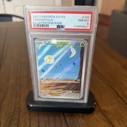 2023 POKEMON TCG Scarlet & Violet SV01 #199 Tarountula Illustration Rare PSA 8 - Image 1