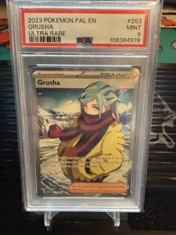 2023 Pokemon PAL EN Grusha Ultra Rare PSA 9 Mint - Image 1