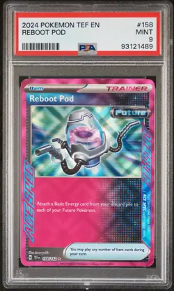 Tcg 2024 Pokemon Tef En-Temporal Forces Reboot Pod #158 PSA 9 - Image 1