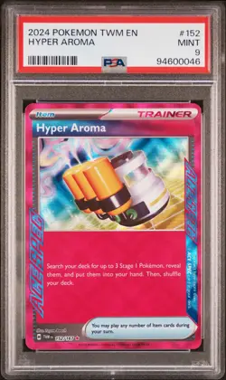 2024 Pokemon TCG - Twilight Masquerade - Hyper Aroma - ACESPEC - 152/167 - PSA9 - Image 1