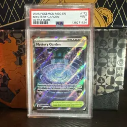 2025 POKEMON MEG EN-MEGA EVOLUTION ULTRA RARE #172 MYSTERY GARDEN PSA 9 - Image 1