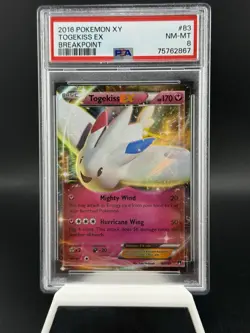2016 Pokemon XY: Breakpoint - Togekiss EX #83/122 - PSA 8MINT - Image 1