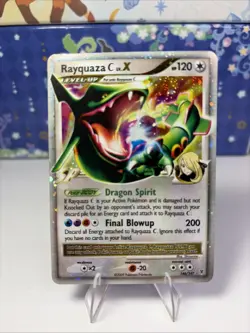 Pokemon 2009 Rayquaza C Lv X Supreme Victors Holo 146/147 Rare LP - Near Mint - Image 1