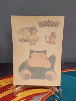 Pidgeotto Charmander Snorlax 2000 Pokemon Merlin Tattoo 7 / 20 - Image 1