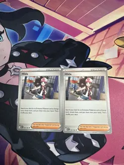 2x Hilda 084/086 SV White Flare Non-Holo Uncommon Pokemon TCG - Image 1
