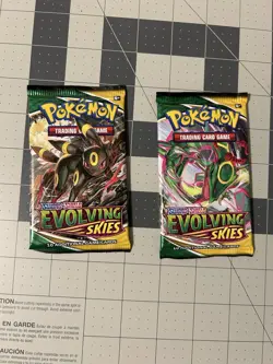 Pokemon - Evolving Skies 2 Booster Packs - Factory Sealed - Rayquaza - Umbreon - Image 1