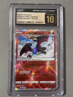 🔥🔥 CGC 10 Pristine Radiant Charizard 001/038 VSTAR Universe Pokemon Japanese - Image 1