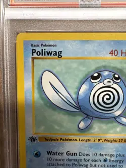 1999 Pokemon First Edition Shadowless Poliwag Base Set 59/102 PSA 8 Vintage - Image 4