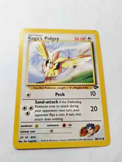 Pokemon TCG Koga's Pidgey Gym Challenge 80 Regular Unlimited Com. - Uncirculated - Image 2