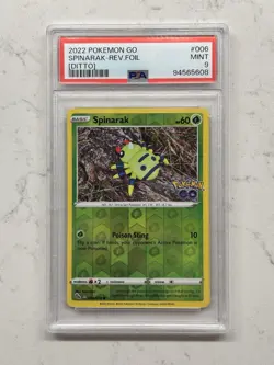 Seq Set Bidoof 059, Numel 013, Spinark 006 (Peelable Ditto) Pokemon Go all PSA 9 - Image 2