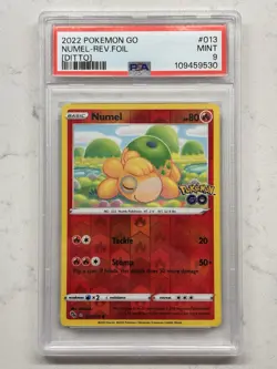 Seq Set Bidoof 059, Numel 013, Spinark 006 (Peelable Ditto) Pokemon Go all PSA 9 - Image 4