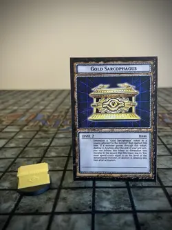 Yugioh Dungeon Dice Monsters Custom Gold Sarcophagus And Monster Cannon Set - Image 3