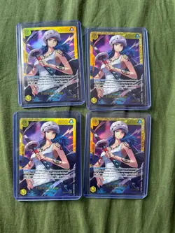 x4 PLAYSET Op TCG - Trafalgar Law ENGLISH EB03-062 HEROINES SEC Near Mint - Image 1