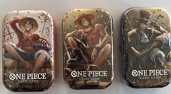 One Piece OP-13 Tin Set Vol 2 (3 Tins) | Factory Sealed | Bandai - Image 1