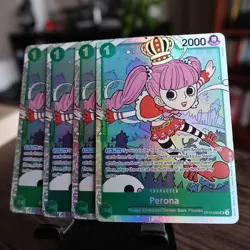 x4 One Piece Tcg Legacy Of The Master Perona OP12-034 SR English - Image 1